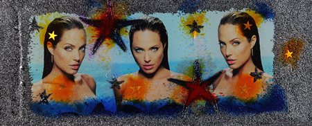 Ronda Omar Angelina Frozen, 2011 inclusione su resina, cm. 50x120 firmato,...