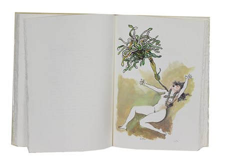 Guttuso Renato Eneide, 1979 volume contenente dodici illustrazioni originali...