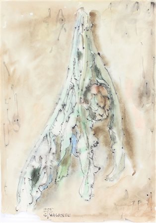 Vagarini Cesare Carciofi, 1975 china e inchiostri acquerellati su cartoncino,...