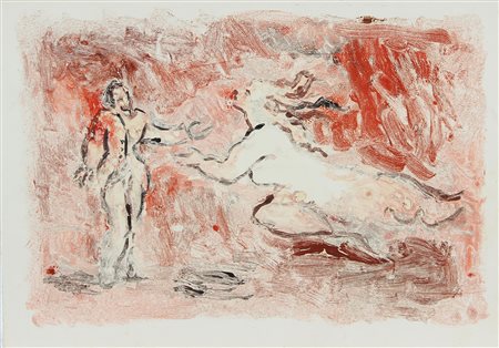 Vagarini Cesare Senza titolo tempera su cartoncino, cm. 35x50 opera non...