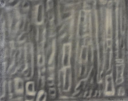 Pasotto Paolo Senza titolo, 1963 olio su tela, cm. 65x81 firmato e datato in...