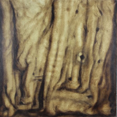 Pasotto Paolo Imposizione, 1961 olio su tela, cm. 90x90 firmato e datato in...