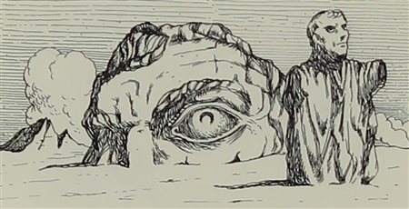 Regianini Luigi Senza titolo, 1966 china su carta, cm. 7x13,5 firmata e...