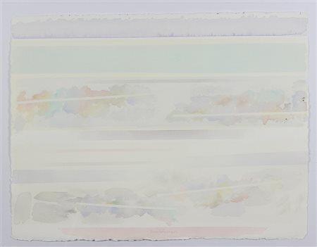 Guarneri Riccardo Movimenti orizzontali, 2007 acquerello su carta, cm. 58x77...