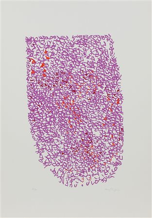 Sanfilippo Antonio Senza titolo, 1971 serigrafia su carta, cm. 70x50, es....