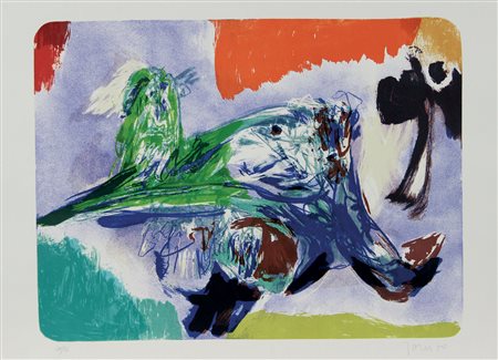 Jorn Asger Senza titolo, 1970 litografia su carta, cm. 56x76, es. 28/75...