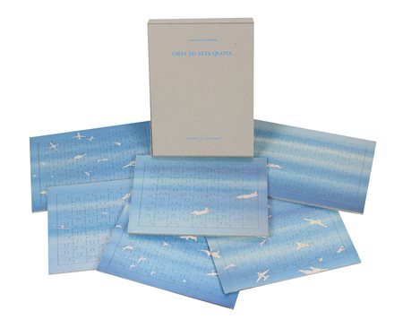 Boetti Alighiero Cieli ad alta quota cofanetto contenete 6 puzzle, multiplo...
