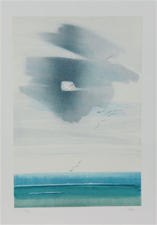 Ferri R. Marina, 1990 litografia su carta, cm. 70x50, es. 47/125 firmata in...