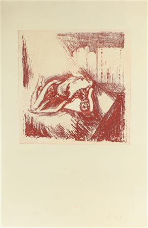 Fieschi Giannetto Senza titolo incisione e calcografia su cartoncino...