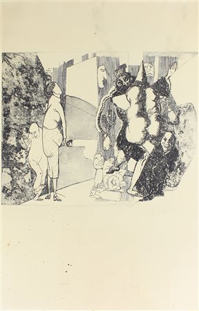 Fieschi Giannetto Senza titolo incisione e calcografia su cartoncino...