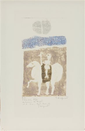 Coignard James Senza titolo, 1969 incisione calcografia su carta, cm. 51x33...