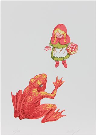 Cuoghi Vanni Hai sbagliato fiaba, 2008 serigrafia realizzata con 8 passaggi...