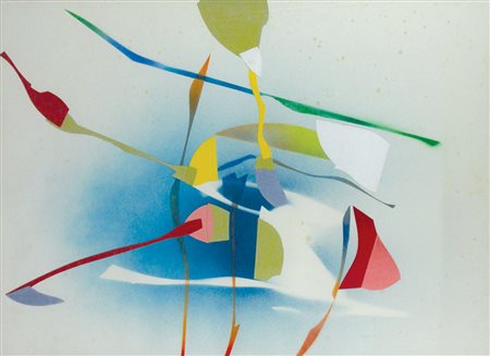 Franceschini Edoardo Senza titolo, 1973 tecnica mista e collage su carta, cm...