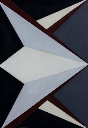 Mazzon Galliano Senza titolo, 1967 olio su tavola, cm. 48x33 firmato e datato...