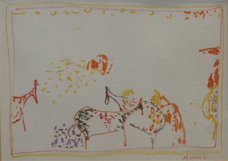 Music Anton Zoran Cavalli pastello su carta, cm. 20x28 firmato in basso a destra