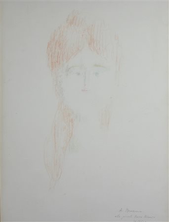 Bueno Antonio Senza titolo, 1967 disegno a pastelli su carta, cm. 61x46...
