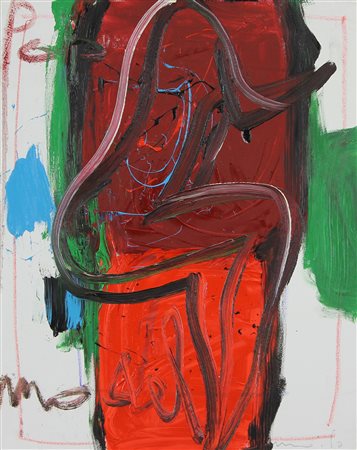 Moiso Giorgio Pop Model, 2004 olio su tela, cm. 50x40 firmato in basso a...