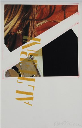 Del Donno Antonio Senza titolo tecnica mista e collage su tela, cm. 60x40...