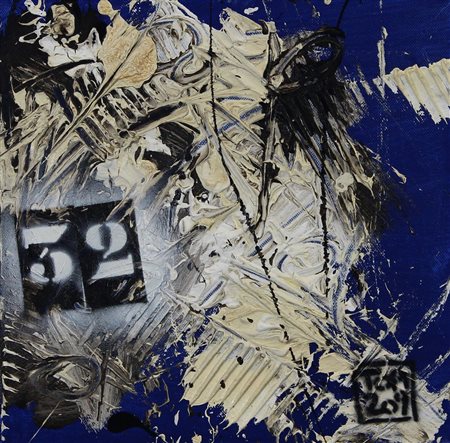 Topi Filippo Maria Senza titolo olio su tela, cm. 30x30 firmato in basso a...