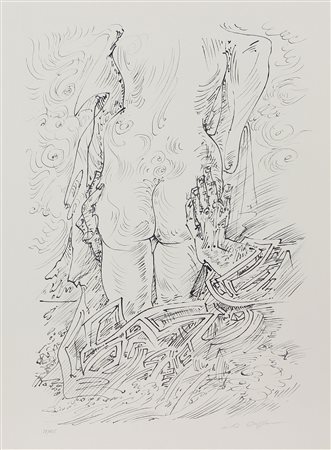 Masson Andrè Senza titolo litografia su carta, cm. 66x48, es. 28/125 firmata...