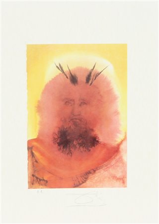 Dalì Salvador Senza titolo litografia su carta, cm. 45x32, es. E.A. firmata...