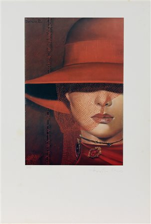 Dovilio Brero Senza titolo litografia su carta, cm. 70x50, es. prova d'autore...