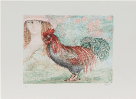 Frai Felicita Senza titolo lotto di 3 litografie su carta, cm. 40x30, es....