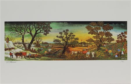 Kesic Slobodan Le Quattro Stagioni litografia su carta, cm. 33x50, es. PA....