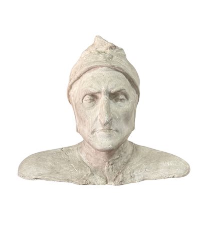 Calco in gesso, periodo XX secolo raffigurante Dante Alighieri. Dimensioni:...