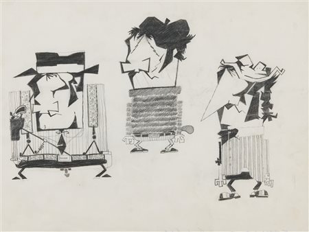 Pino Pascali, Studio per personaggi killers, 1963