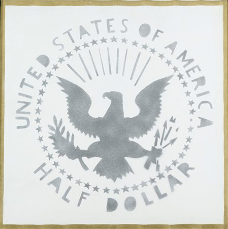 Franco Angeli, Half Dollar (Antipittura), Anni 80