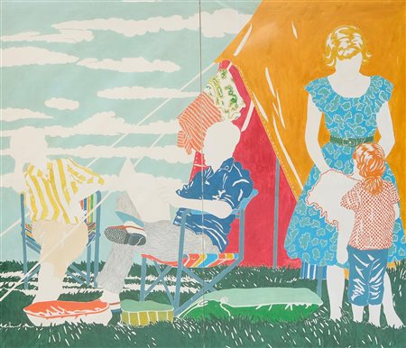 Roberto Barni, La tenda gialla, 1965