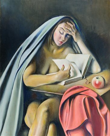 Gregorio Sciltian, Figura femminile che legge, 1965