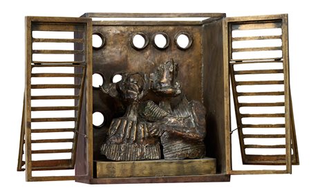 Luciano Minguzzi, Bozzetto per i coniugi del n. 7, 1972