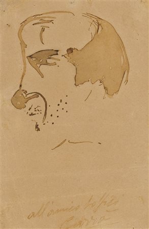 Carlo Carrà, Caricatura di Ardengo Soffici , 1914