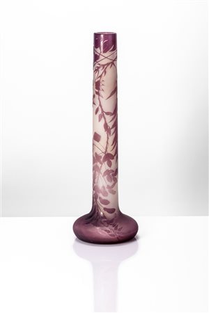 Émile Gallé (Nancy 1846 - Nancy 1904)  - Vaso a bulbo , 1902 - 1904 circa