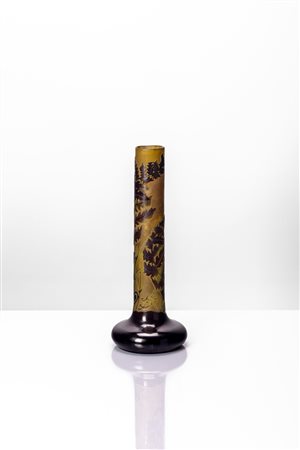 Émile Gallé (Nancy 1846 - Nancy 1904)  - Vaso a bulbo, 1906 - 1910 circa