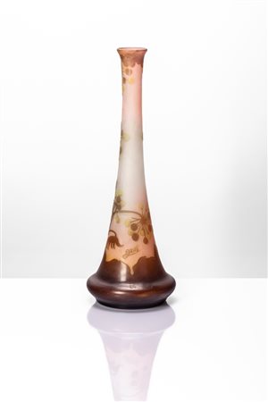 Émile Gallé (Nancy 1846 - Nancy 1904)  - Vaso a tromba, 1906 - 1910