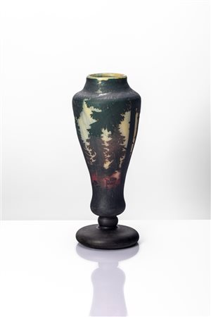 Daum ( )  - Vaso a balaustro, 1910 circa
