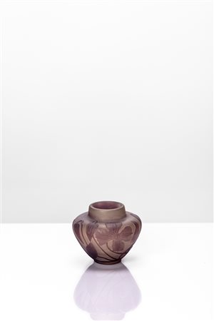 Émile Gallé (Nancy 1846 - Nancy 1904)  - Vaso a trottola, 1910 circa