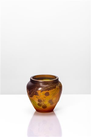 Émile Gallé (Nancy 1846 - Nancy 1904)  - Piccolo vaso, 1910 circa
