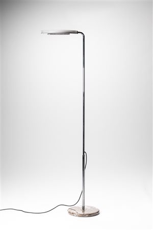 Bruno Gecchelin ( )  - Lampada da terra estensibile modello Mezzaluna, 1975