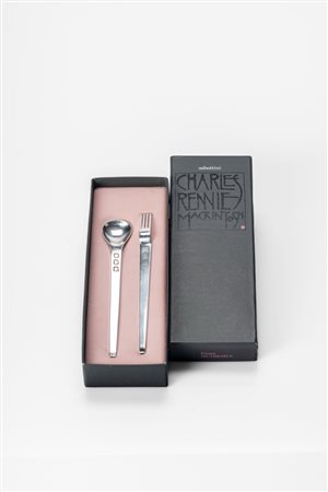 Charles Rennie  Mackintosh ( )  - Set di due piccole posate, 1980 circa