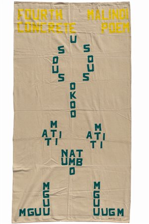 Emmett Williams (Greenville 1925 - Berlino 2007)  - Fourth Malindi Concrete Poem, 1990