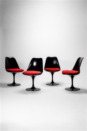 Eero  Saarinen ( )  - Set di quattro sedie modello Tulip, 1958