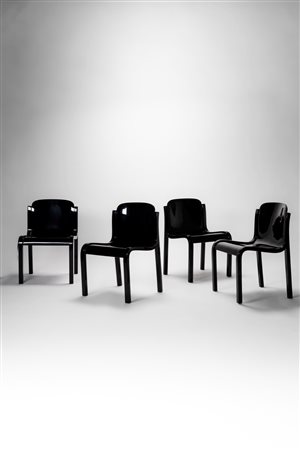 Carlo Bartoli ( )  - Set di quattro sedie modello Mito, 1969