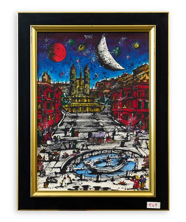 GENNARO PICINNI (1933) - Roma. Trinità dei Monti