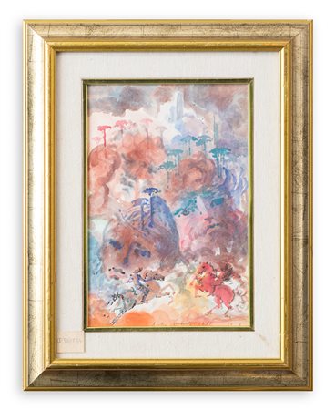 ANDREA GRANCHI (1947) - Cavalieri e giganti, 1988