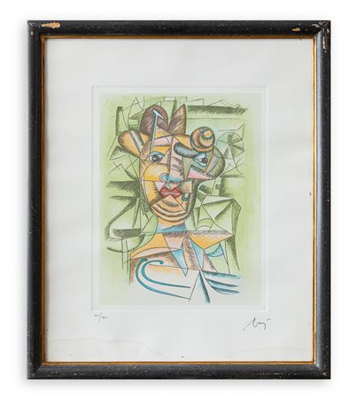 ENRICO BAJ (1924-2003) - Senza Titolo (Futurismo statico), 1983 circa