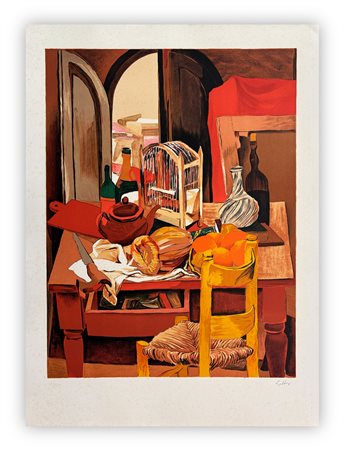 RENATO GUTTUSO (1912-1987) - Senza Titolo (Interno)